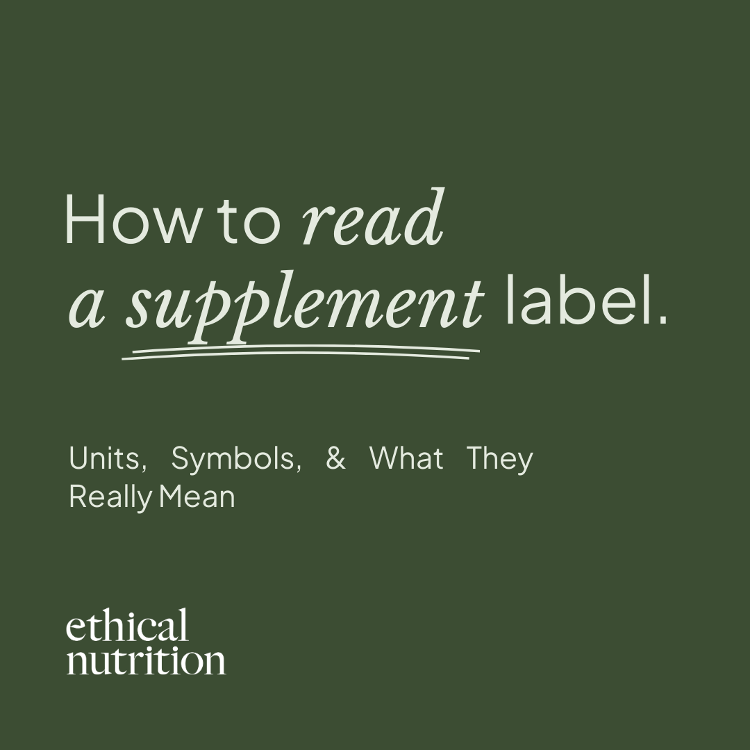 How To Read A Supplement Label – Units, Symbols, & What They Really Me ...