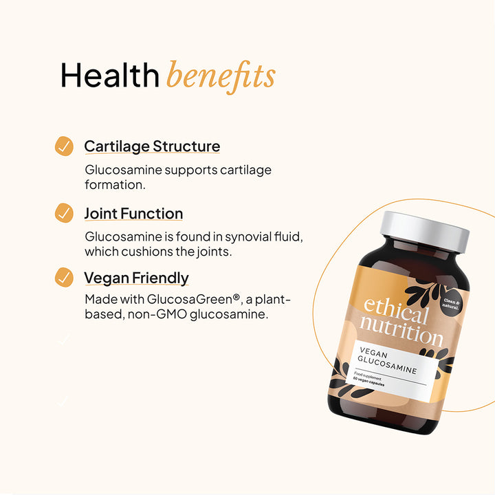 Ethical Nutrition glucosamine benefits infographic
