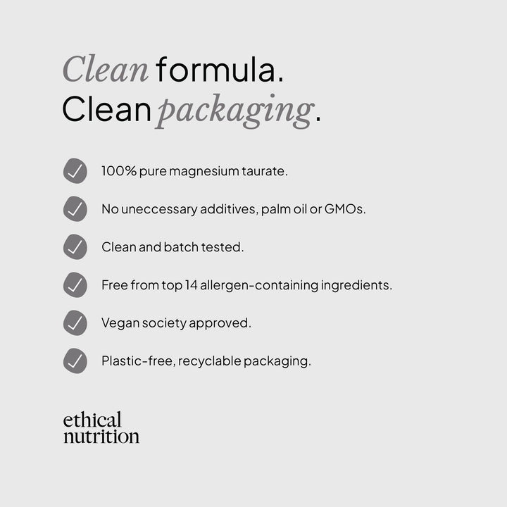 Magnesium Taurate Product Page 3 Clean Batch Tested Supplements 01 01 blog image