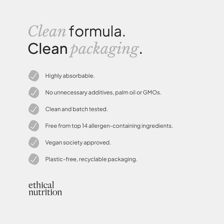 Ethical Nutrition zinc picolinate supplement features infographic