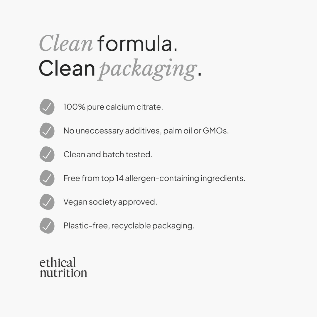 Clean supplement features infographic