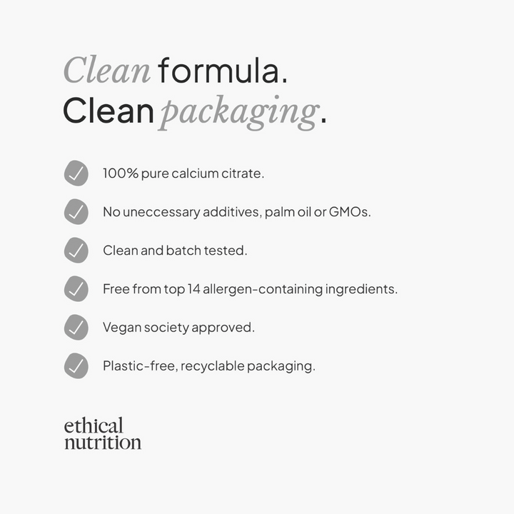 Clean supplement features infographic