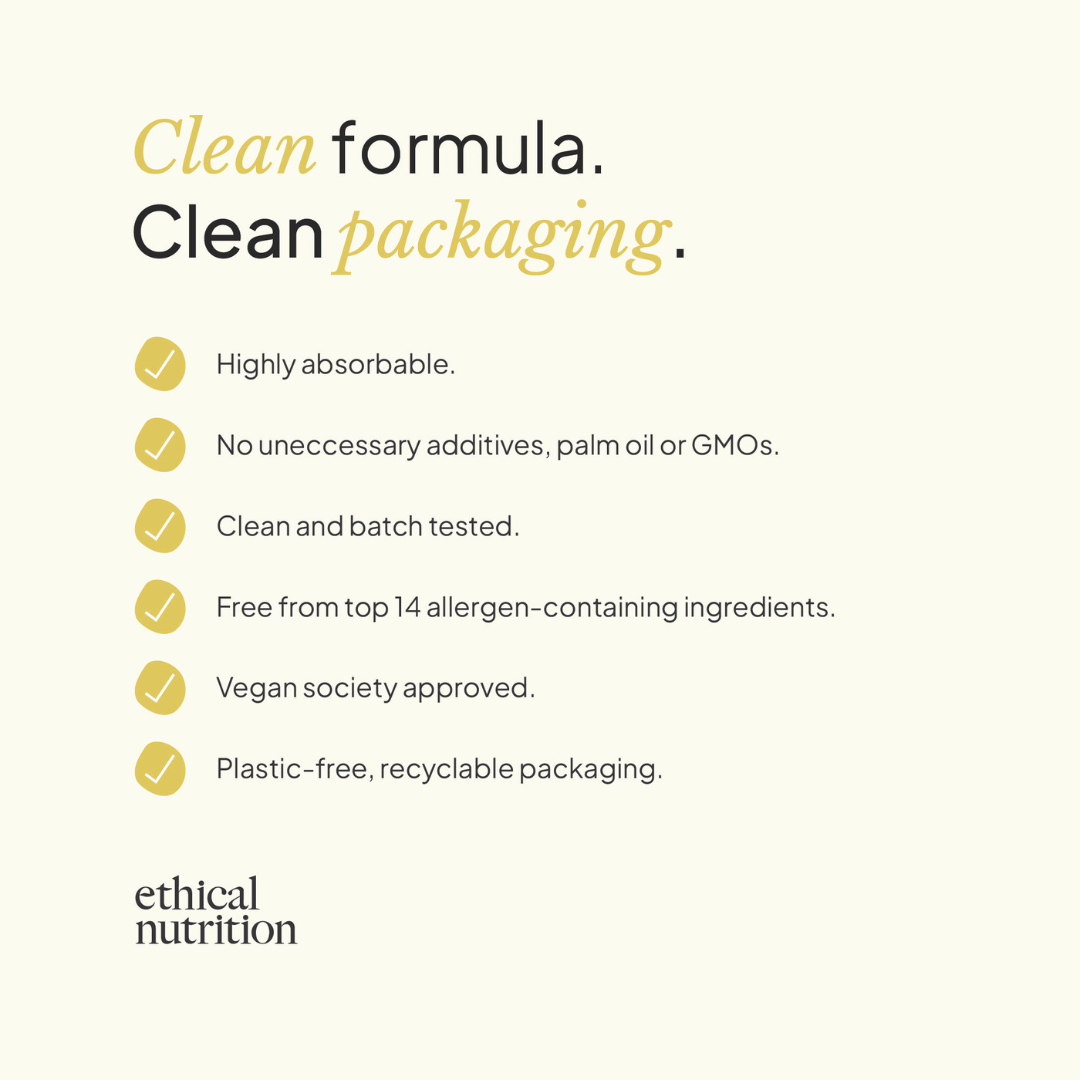Ethical Nutrition CoQ10 supplement features infographic