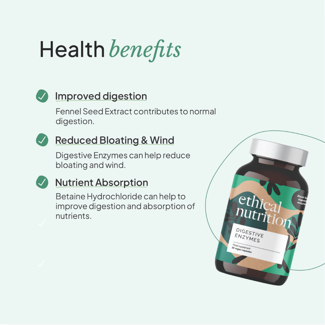 Ethical Nutrition digestive enzymes benefits infographic