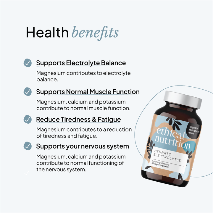 Ethical Nutrition Hydrate Electrolytes benefits infographic