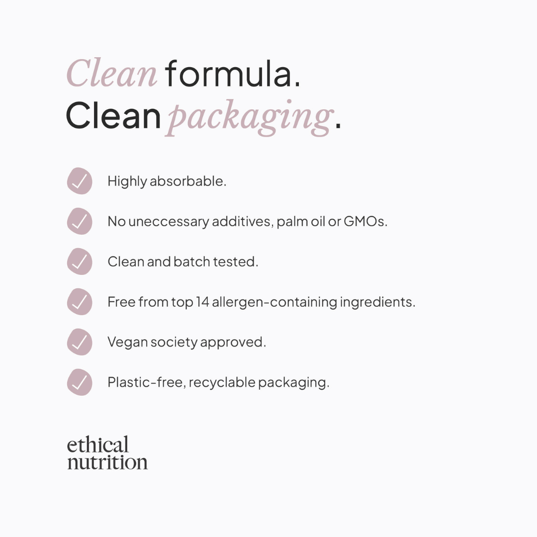 Ethical Nutrition Meno Complex supplement features infographic