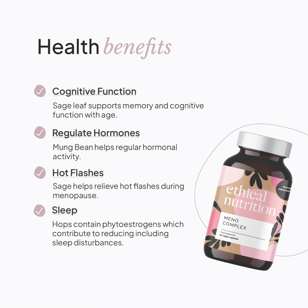 Ethical Nutrition Meno Complex benefits infographic