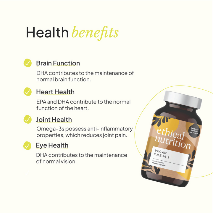Ethical Nutrition omega-3 benefits infographic