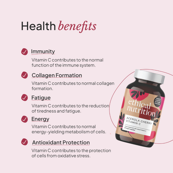 Ethical Nutrition vitamin C benefits infographic