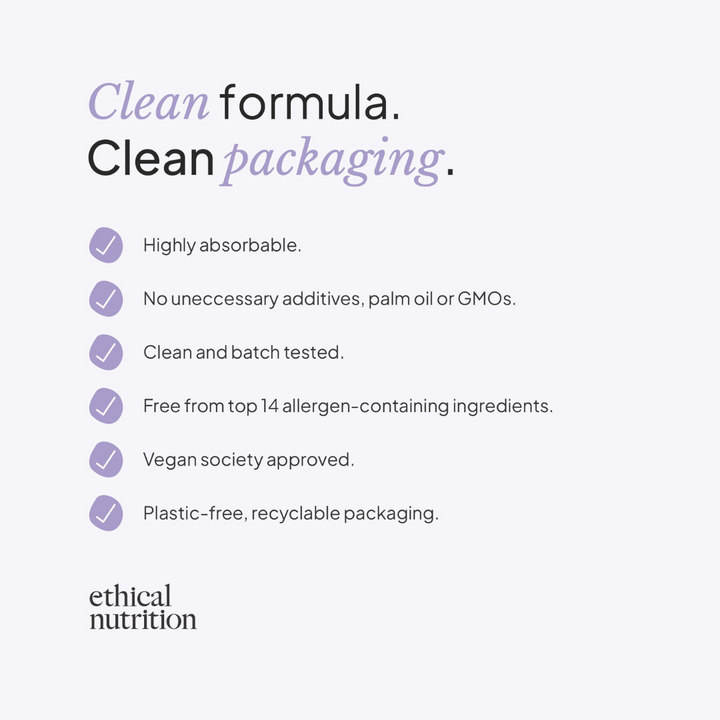 Ethical Nutrition vitamin D supplement features infographic