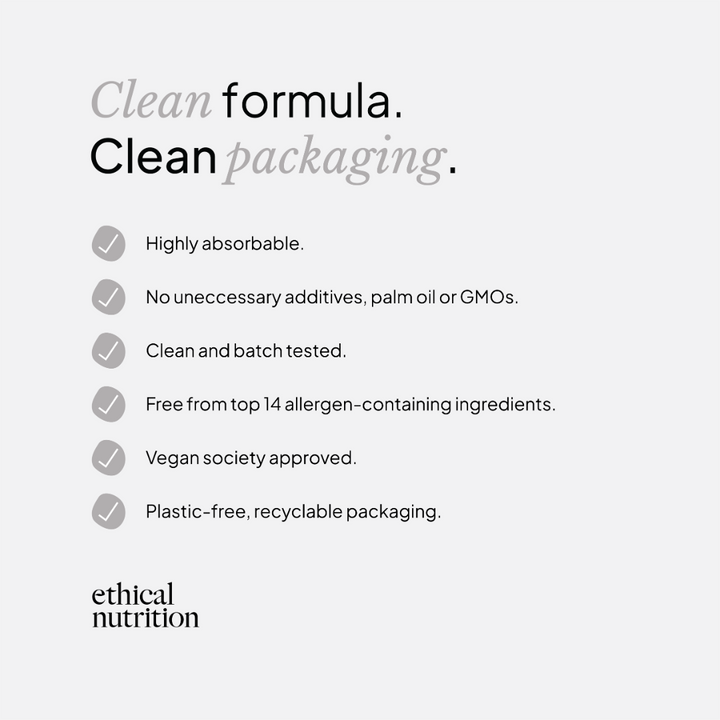 Ethical Nutrition zinc picolinate supplement features infographic